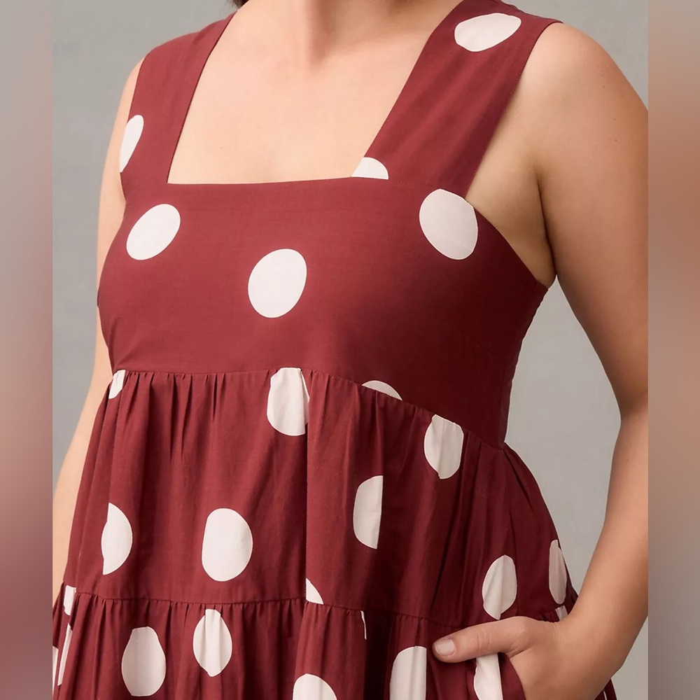 Anthropologie Helena Square-Neck Babydoll Dress - image 3